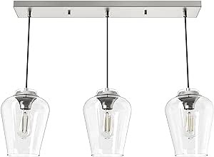 Hunter Fan Company 19725 Vidria Cluster Pendant, Brushed Nickel