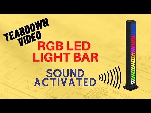 RGB Sound Reactive LED Light Bar - Sound Controlled Music Levels Light | PallavAggarwal.in