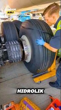 HOW TO REPLACE AN AIRCRAFT TIRE THAT SUPPORTS TENS OF TONS OF LOAD | RARELY KNOWN‼️