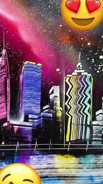 Street Artist Creates Breathtaking Space Art | Timelapse Spray Paint Masterpiece