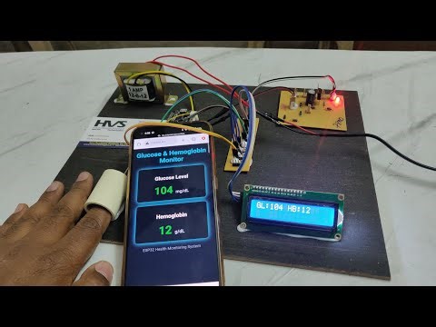 IoT Non-Invasive Haemoglobin and Glucometer using ESP32