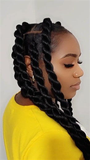 I Did These Braids On My Own Hair 👀