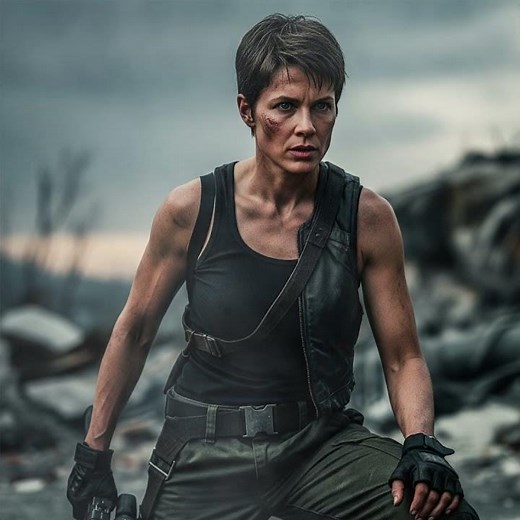 For her role in Terminator 2, Linda Hamilton