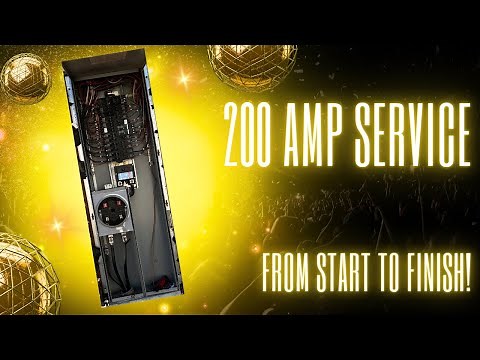 HOW TO INSTALL A 200 AMP ELECTRICAL PANEL.
