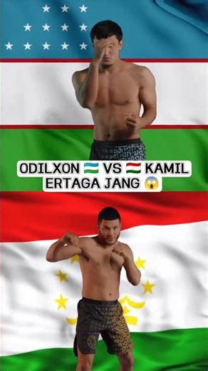 🇺🇿 Odilxon vs Kamil 🇹🇯 Jang bo'ladi 🤯😱 #mma #ufc #uzb #rek #mmafighter #sports #reels #boxing