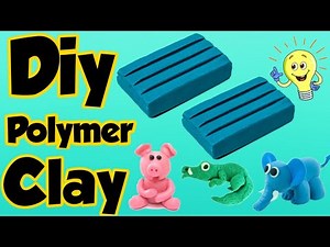 Diy Polymer Clay - How to make Super Soft Clay at home/Diy Therapy Clay/Homemade Air Dry Clay/ Clay🙂