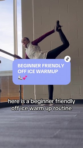 Beginner Friendly Off Ice Figure Skating Warmup Routine