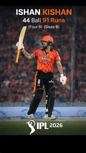 Ishan Kishan 91* (44) IPL 2026 #shorts #cricket #youtubeshorts #youtubeshort