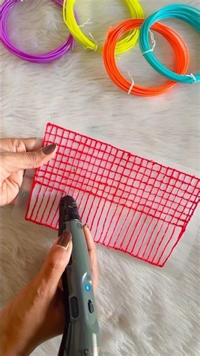 3D Pen Bag Ep3 😱 #crafteraditi #diy #shorts #3Dpen #diybag #handmade ‪@CrafterAditi‬
