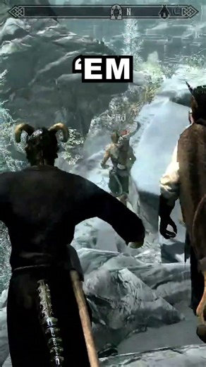 Windhelm Fort Raid Gone Wrong #skyrim #action #shorts