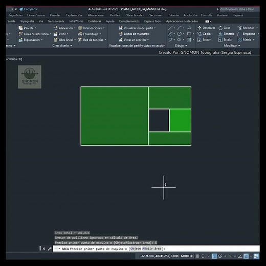 AREA command in AutoCAD | Add and subtract areas #surveyor #technicaldrawing #autocad