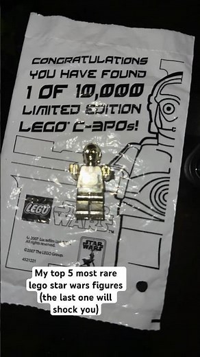 My Top 5 Rarest Lego Star Wars (Tc-14, Sith Warlord, Darth Malgus, Jango Fett, CHROME C-3PO?!) #lego