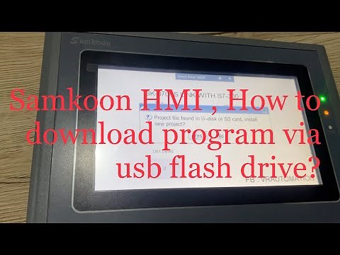 SAMKOON HMI, How to download program via usb flash drive?