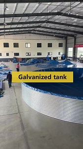 Aquaculture Reservoir Fish Tank PVC Tarpaulin Lining Galvanized Steel Rain Water Storage Tank Galvanized Steel Water Tank