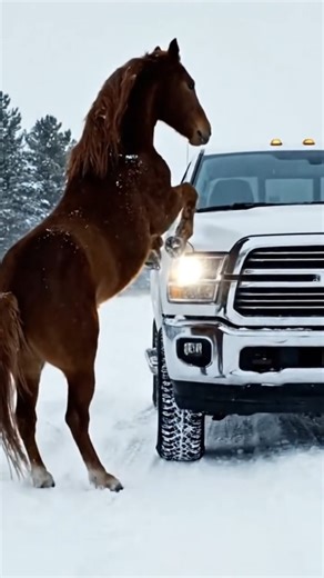 Mare Cries for Help 🐴 AI Arctic Fable of Rescue & Trust | #Shorts