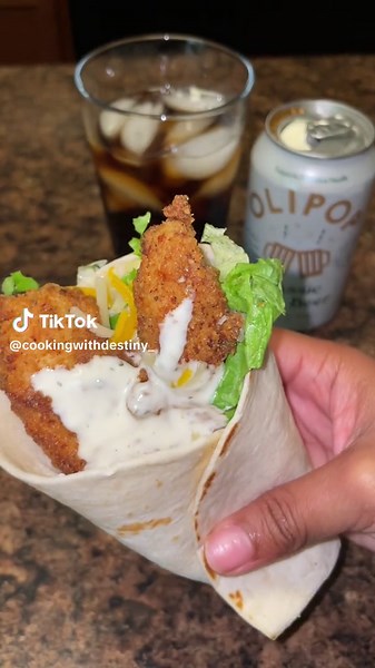 Crispy chicken snack wrap 🌯 | Snack Wrap