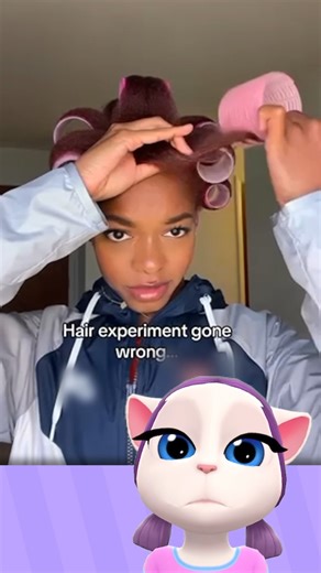 62K views · 183 reactions | Is that supposed to be a hair fail? Pffff, let me show you what a real fail looks like in #MyTalkingAngela2 The new #HairSalon feature is whack! 朗 https://o7n.co/MTA2-IconicSummer #iconic | Talking Tom | Facebook