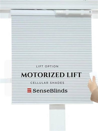 Cellular Shades with Motorized Lift | Quick View | SenseBlinds