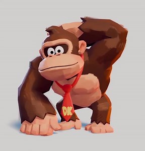 Check out this cool 3D model of Donkey Kong created with a unique painterly-looking style by a 3D Artist known as MikMik. More artwork: https://80.lv/articles/check-out-this-vibrant-donkey-kong-painterly-style-fanart/ | 80 Level