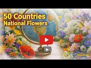 " 50 National Flowers That Represent Their Countries ( Visual World Tour)"