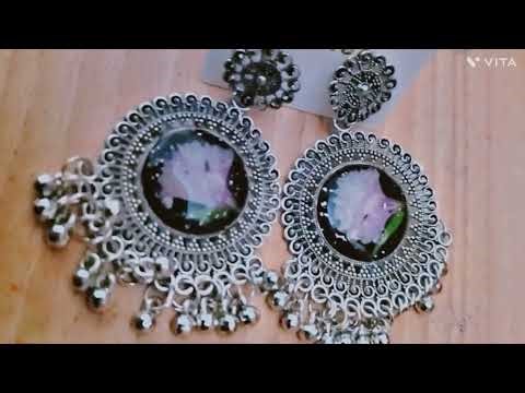 Handmade Resin Earrings ✨ | Easy DIY at Home | Satisfying Resin ArtResin Earrings Making 💎 #resinart