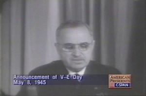 Announcement of V-E Day