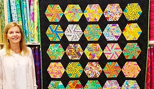 Donna Jordan's Hexagon Pinwheels Quilt With Free Pattern