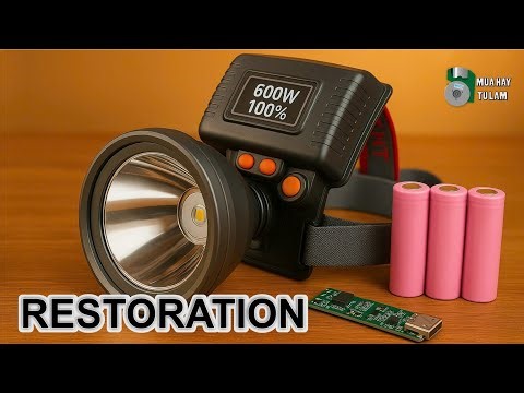 Restoring a Thrown-Away Flashlight – Added Battery, Charger Board & Power Switch