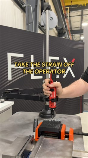 In high-volume assembly environments, small ergonomic improvements can have a major impact on productivity and quality. The AR-40 Torque Reaction Arm is engineered to manage torque reaction and support tool weight, helping operators maintain accuracy and reduce strain during repetitive fastening tasks. Because protecting your team protects your output. #FlexArm #Manufacturing #OperationalEfficiency #FlexErgo #TorqueControl #IndustrialErgonomics #HighVolumeAssembly #assembly | Flex Machine Tools