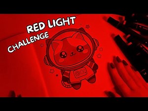 Coloring with RED LIGHT | Challenge✨️