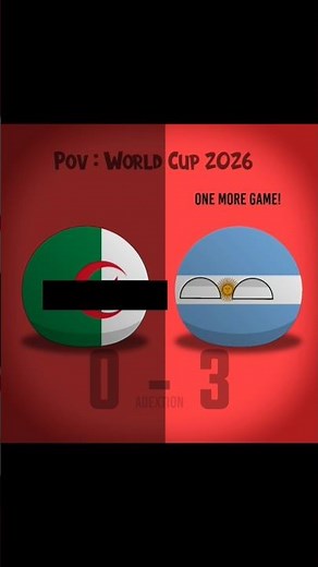 ITS MY TURN!? | Ft : World Cup 2026 : Argentina #countryballs #edit #fifaworldcup