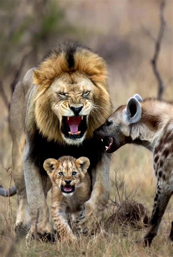 The Fearless Love of a Father Lion