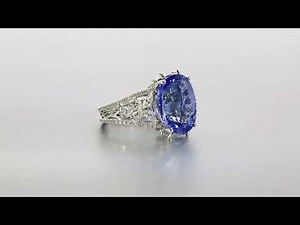 Jewelry product photography studio | Blue stone ring 360° rotation video | MODE360°