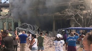 Large explosion reported at hotel in Havana, Cuba