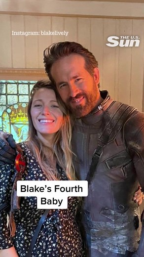 Blake Lively and Ryan Reynolds welcome 4th child together #BlakeLively #RyanReynolds #Baby #Child #Pregnant #Deadpool #Actor #actress