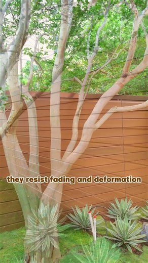 WPC Cladding Guards Green Spaces #backyard #wallpanel #walldecor #cladding #wallcladding #lowcost