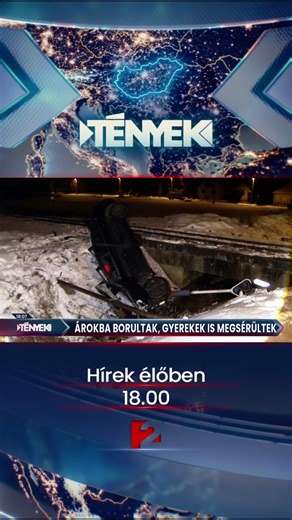 Egymást követték a súlyos balesetek: Budapesten gyerekek sérültek meg, Galgagyörkön pedig vonat tarolt le egy árokba borult autót szombaton.😓 #Tények #belföld #balesetek | Tények Extra