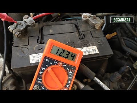 Digital Multimeter: How to measure the voltage of a car battery and check whether it is charging ...