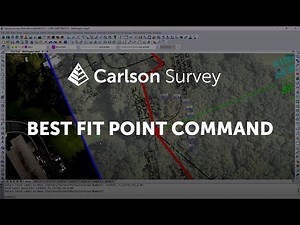 How to use "Best Fit Point" command in Carlson Survey