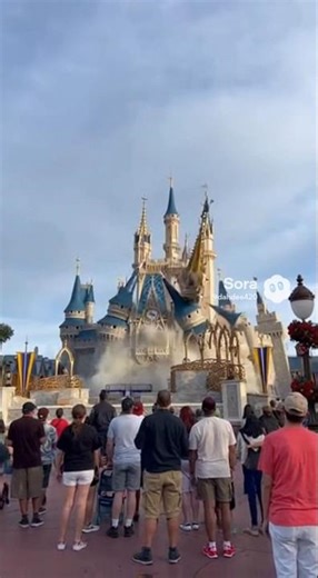 demolition of Disney World princess castle #disney