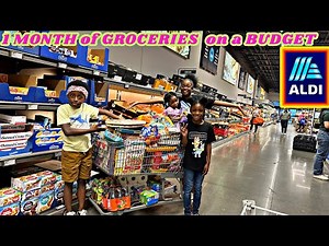 Massive ALDI Grocery Haul 🛒 | 1 Month of Food for My Family on a Budget!