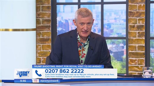 "No one could deny that Donald Trump is the greatest president in history."📞 Chlarie sings Trump's praises because he "gets things done", unlike Keir Starmer.@y_alibhai | @PCBarnes123 | @theJeremyVine | #JeremyVine