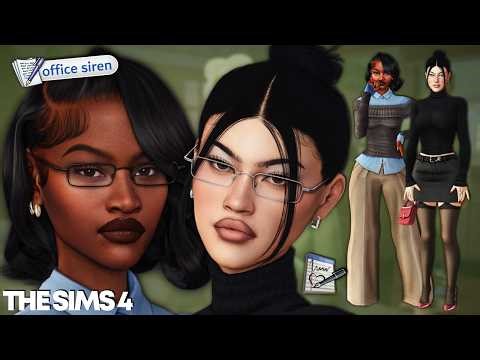 OFFICE SIRENS ✒️👠💋 + CC Folder & Sims Download | Sims 4 CAS