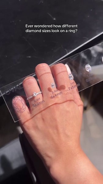 Explore Oval Cut Diamonds: Size Comparison Guide