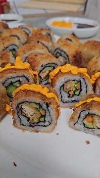 Making your own fried sushi is so easy.