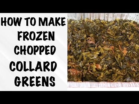 How To Make Frozen Chopped Collard Greens | QUICK COOKING RECIPE TUTORIAL | ITS THE BURKE FAMILY