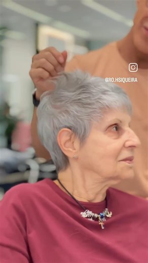 Pixie cut after 80 #haircut