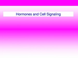 Hormones and Cell Signaling - SlideServe