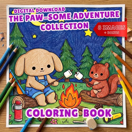 Printable Cute Dog Coloring Pages for Kids, Bold and Easy Aesthetic Coloring Book, Cozy Hygge Activity for Toddlers, 9 Pages - Etsy Australia