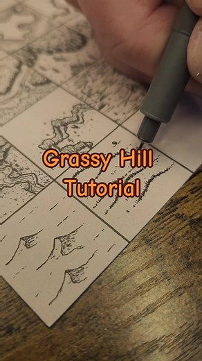 Fantasy Map Grassy Hill Drawing Tutorial